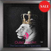 Lion Queen Wall Art 115cm x 115cm - Outlet Wall Art