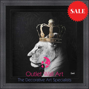 Lion Queen Wall Art 115cm x 115cm - Outlet Wall Art