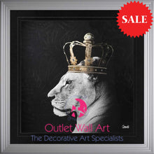 Lion Queen Wall Art 115cm x 115cm - Outlet Wall Art