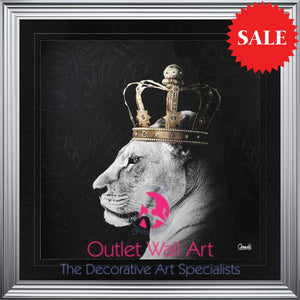 Lion Queen Wall Art 115cm x 115cm - Outlet Wall Art