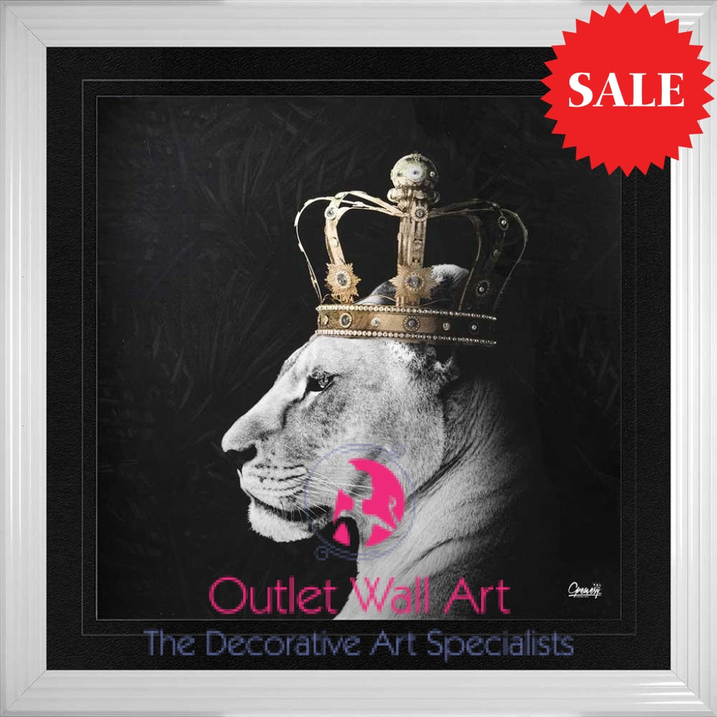 Lion Queen Wall Art 115cm x 115cm - Outlet Wall Art