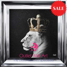 Lion Queen Wall Art size 55cm x 55cm - Outlet Wall Art