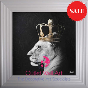 # Lion King & Queen in a Choice of Frame colours & 4 size options