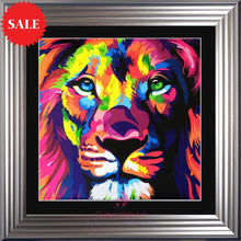 Lion Wall Art 75cm x 75cm - Outlet Wall Art