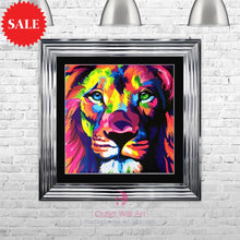 Lion Wall Art 75cm x 75cm - Outlet Wall Art