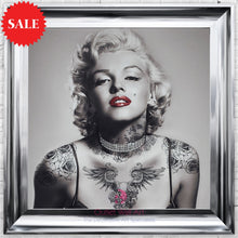 Marilyn Monroe Tattoo wall art size 75cm x 75cm - Outlet Wall Art