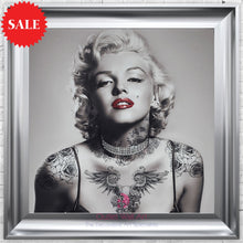 Marilyn Monroe Tattoo wall art size 75cm x 75cm - Outlet Wall Art