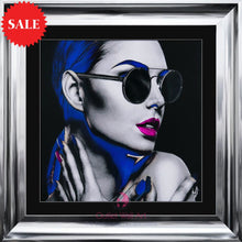 Neon Girl 2 Wall Art 75cm x 75cm - Outlet Wall Art