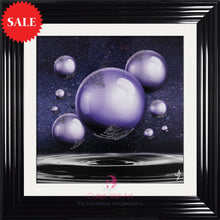 Orbs UV Liquid Glitter Sparkle Wall Art 75cm x 75cm - Outlet Wall Art