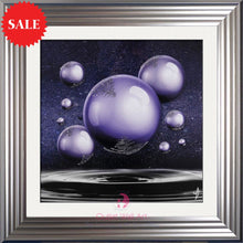 Orbs UV Liquid Glitter Sparkle Wall Art 75cm x 75cm - Outlet Wall Art