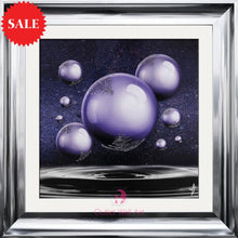 Orbs UV Liquid Glitter Sparkle Wall Art 75cm x 75cm - Outlet Wall Art