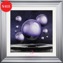 Orbs UV Liquid Glitter Sparkle Wall Art 75cm x 75cm - Outlet Wall Art