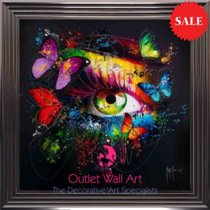 Patrice Murciano Butterfly Eye Glitter Wall Art - Outlet Wall Art