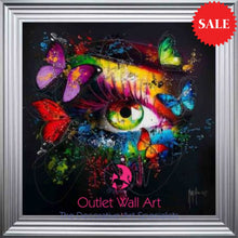 Patrice Murciano Butterfly Eye Glitter Wall Art - Outlet Wall Art