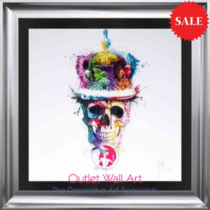 Patrice Murciano Crown Skull wall art - Outlet Wall Art