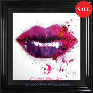 Patrice Murciano Pink Lips wall art - Outlet Wall Art