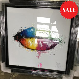 Patrice Murciano Rainbow Lips wall art - Outlet Wall Art