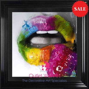 Patrice Murciano Strawberry Lips wall art - Outlet Wall Art