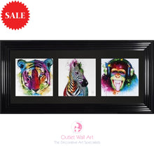 Patrice Murciano Triptych Animals Wall Art 115cm 55cm - Outlet Wall Art