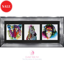 Patrice Murciano Triptych Animals Wall Art 115cm 55cm - Outlet Wall Art