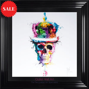 Patrice Skull Crown wall art - Outlet Wall Art