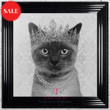 Quirky Siamese Cat Wall Art 75cm x 75cm - Outlet Wall Art