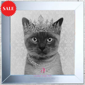 Quirky Siamese Cat Wall Art 75cm x 75cm - Outlet Wall Art