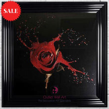 Red Rose Wall Art 75cm x 75cm - Outlet Wall Art