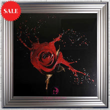 Red Rose Wall Art 75cm x 75cm - Outlet Wall Art