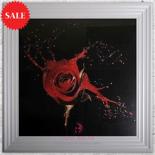 Red Rose Wall Art 75cm x 75cm - Outlet Wall Art