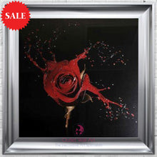 Red Rose Wall Art 75cm x 75cm - Outlet Wall Art