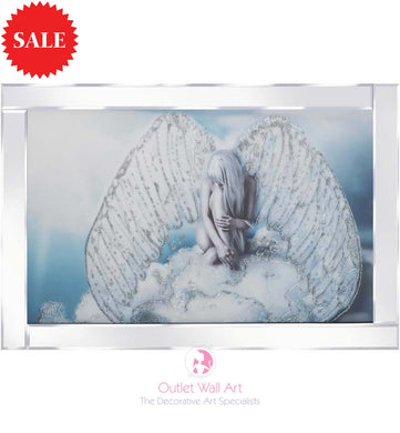 Sitting Angel Sparkle Art - Outlet Wall Art