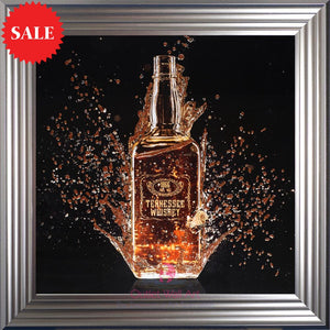 Tennessee Whisky Bottle Wall Art 75cm x 75cm - Outlet Wall Art