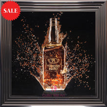 Tennessee Whisky Bottle Wall Art 75cm x 75cm - Outlet Wall Art