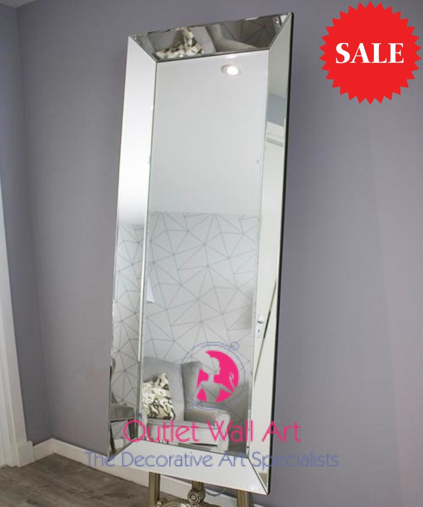 Venetian Classic Angled Framed Bevelled Wall Mirror 150Cm X 60Cm Mirror
