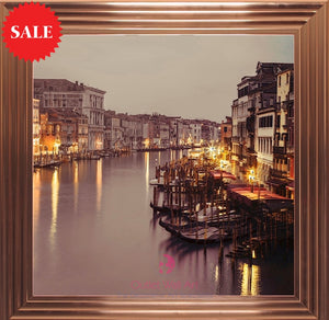 Venice at Night Wall Art 75cm x 75cm - Outlet Wall Art