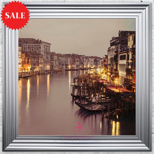 Venice at Night Wall Art 75cm x 75cm - Outlet Wall Art