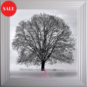 Winter Tree Wall Art 75cm x 75cm - Outlet Wall Art