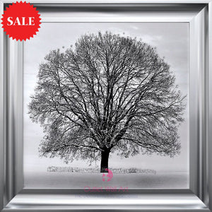 Winter Tree Wall Art 75cm x 75cm - Outlet Wall Art